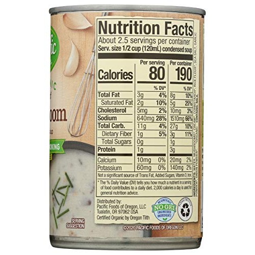 Pacific Foods Organic Mushroom Condensed Soup, 10.5 Oz