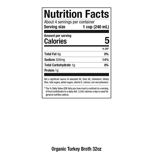 Pacific Foods Organic Turkey Broth, 32-Ounce Cartons, 12-Packs K