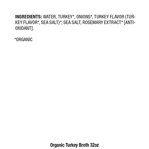 Pacific Foods Organic Turkey Broth, 32-Ounce Cartons, 12-Packs K