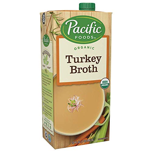Pacific Foods Organic Turkey Broth, 32-Ounce Cartons, 12-Packs K
