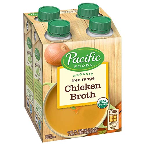 Pacific Foods Organic Free Range Chicken Broth, 8Oz, 24-Pack