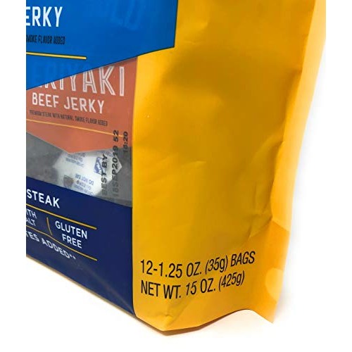Pacific Gold Beef Jerky Original &Amp; Teriyaki, 12 Count Per Bag 2
