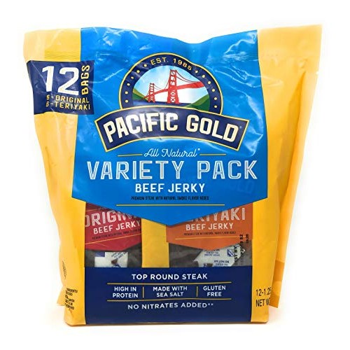 Pacific Gold Beef Jerky Original &Amp; Teriyaki, 12 Count Per Bag 2