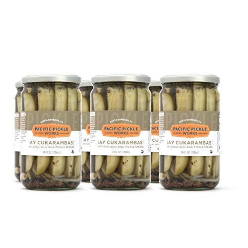 Ay Cukarambas 6-Pack - Semi-Spicy Pickle Spears 24Oz Jar