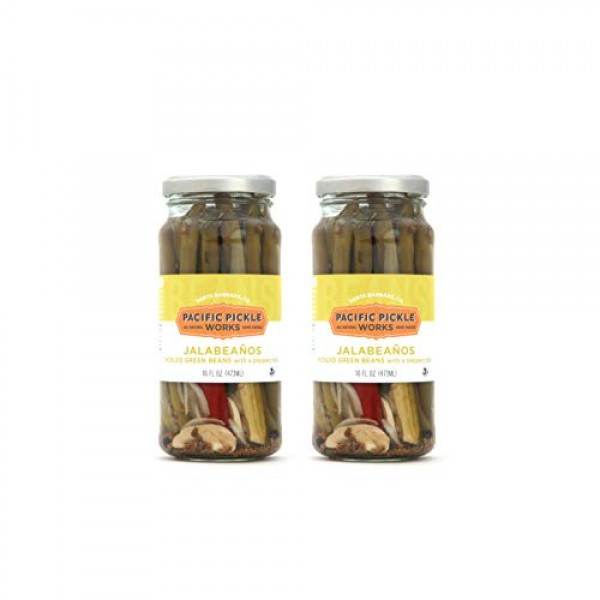 Jalabeaños 2-Pack - Spicy Pickled Green Beans 16Oz