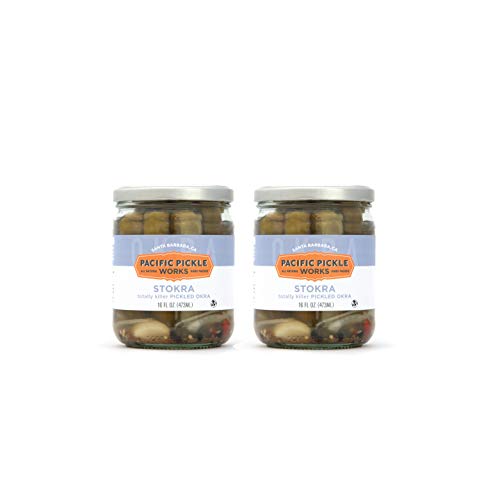 Stokra 2-Pack - Pickled Okra 16Oz