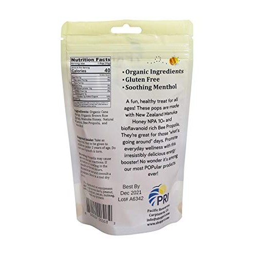 Pacific Resources Childrens Lemon And Manuka Honey Lollipops, 1