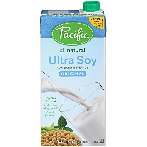Pacific Ultra Soy Plain Drink, 32-Ounces Pack Of6