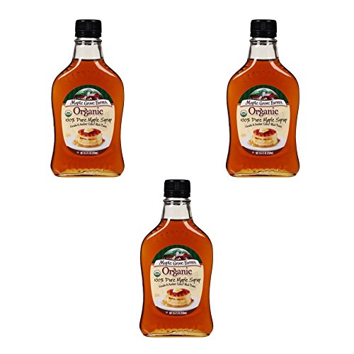 Maple Grove Farms Organic 100% Pure Maple Syrup - 8.5 Oz Pack Of 3