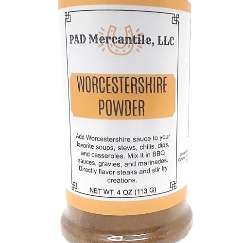 Worcestershire Sauce Powder 4Oz Gluten Free For Steaks Dips Bbq