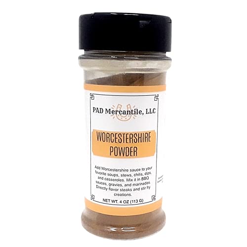 Worcestershire Sauce Powder 4Oz Gluten Free For Steaks Dips Bbq