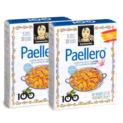 Paellero Paella Seasoning from Spain (5 packets) (Pack of 2)