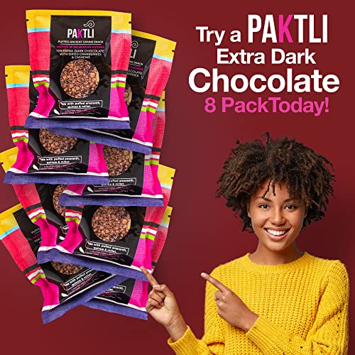 Paktli Foods Organic 70% Extra Dark Chocolate with Dried Cranber...