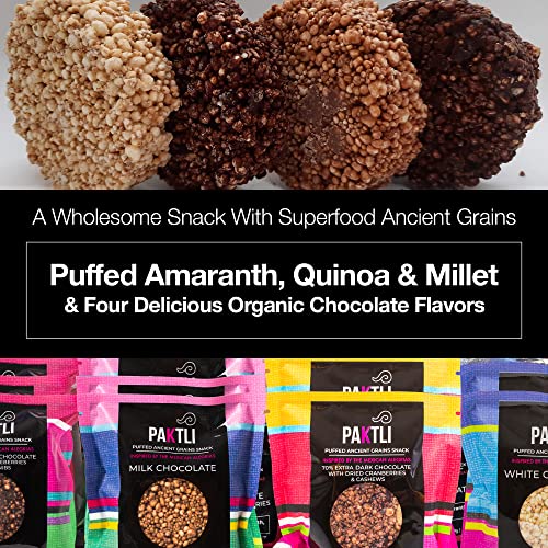 Paktli Foods Organic Chocolate Puffed Ancient Grains Variety Pac...
