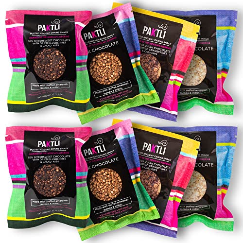 Paktli Foods Organic Chocolate Puffed Ancient Grains Variety Pac...