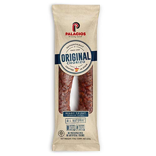 Chorizo Autentico Mild By Palacios. Imported From Spain. 7.9 Ounce