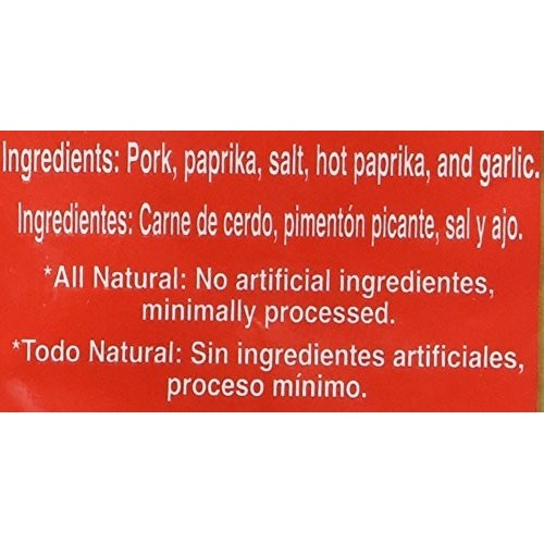 Palacios Spanish Hot Picante Chorizo 7.9 Ounce., Red