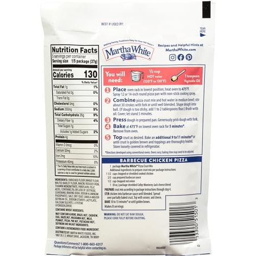 Martha White Thin & Crispy Pizza Crust Mix, 6.5 oz - Palatize Pa...