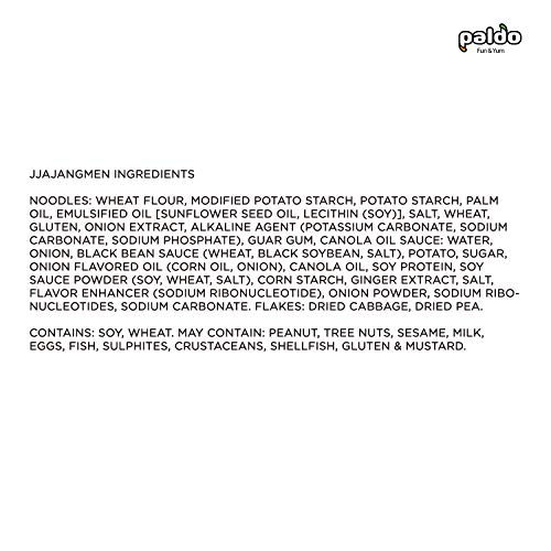 Paldo Fun &Amp; Yum Jjajangmen Instant Noodles, Pack Of 4, Brothless