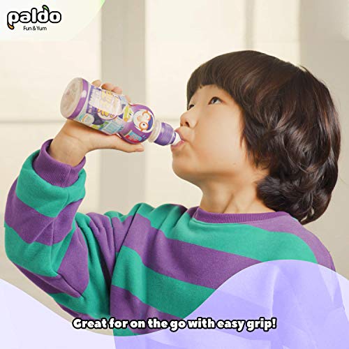 Paldo Fun &Amp; Yum Pororo Kids Blueberry Flavor Drink, Pack Of 8, F
