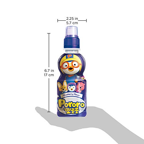 Paldo Fun &Amp; Yum Pororo Kids Blueberry Flavor Drink, Pack Of 8, F