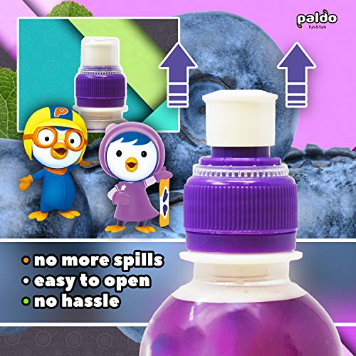 Paldo Fun &Amp; Yum Pororo Kids Blueberry Flavor Drink, Pack Of 8, F