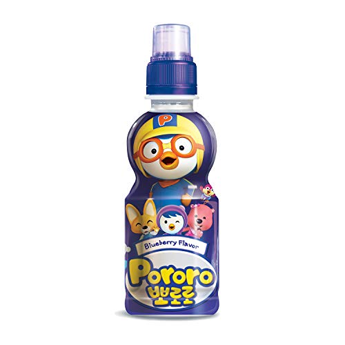 Paldo Fun &Amp; Yum Pororo Kids Blueberry Flavor Drink, Pack Of 8, F