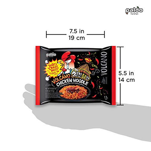 Paldo Fun &Amp; Yum Volcano Spicy Chicken Noodle, 4.93 Ounce Pack O