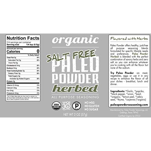 Paleo Powder All Purpose Organic Seasoning With Herbs | Organic