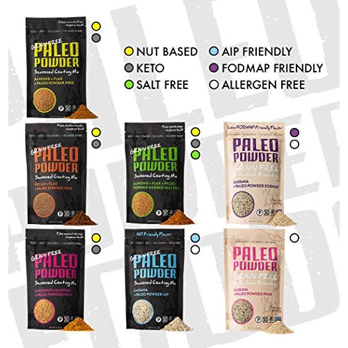 Paleo Powder Almond, Flax, Paleo Herbed Salt Free Breading Mix