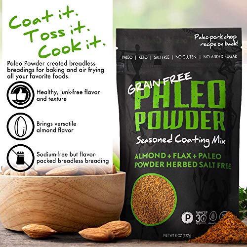 Paleo Powder Almond, Flax, Paleo Herbed Salt Free Breading Mix