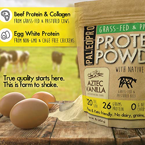 PaleoPro Protein Powder Ancient Cacao 1lb. Grass-Fed, Pastured...