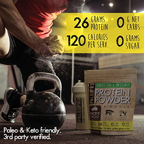 PaleoPro Protein Powder Ancient Cacao 1lb. Grass-Fed, Pastured...