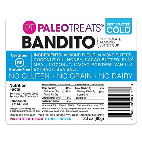 Paleo Treats Bandito: Paleo Cookie, Gluten-Free, Grain-Free, Dai