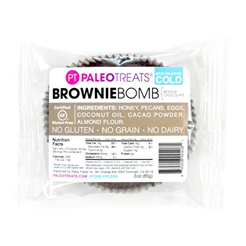 Paleo Treats Brownie Bomb: Paleo Cookie, Gluten-Free, Grain-Free