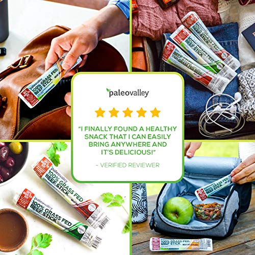 Paleovalley: 100% Grass Fed Beef Sticks 10 Count - Original Fl