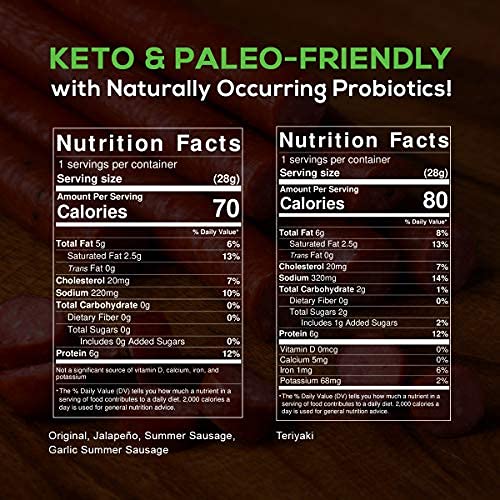 Paleovalley: 100% Grass Fed Beef Sticks 10 Count - Garlic Summ