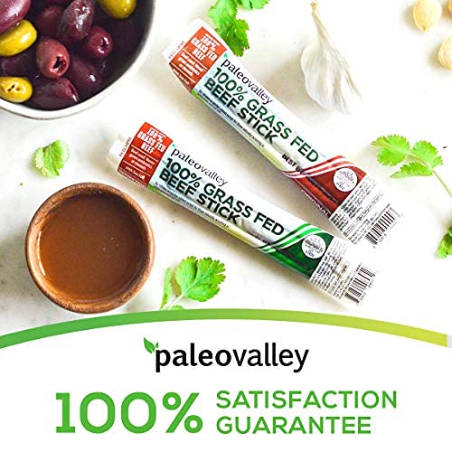 Paleovalley: 100% Grass Fed Beef Sticks - Organic Paleo And Keto