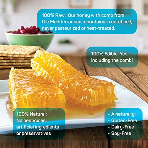 Palermo Honeycomb 100% Edible, All-Natural, Gourmet Raw Honeycom