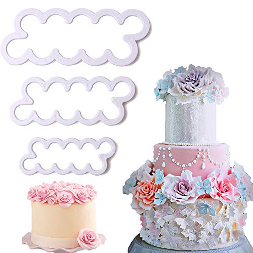 Palker Sky The Easiest Rose Ever Small Cutter Set Of 3，Cake Dec