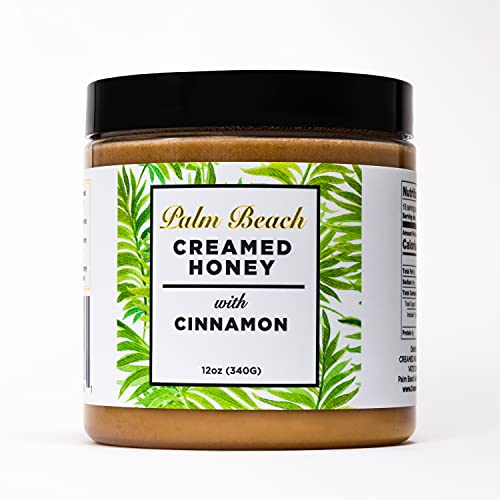 Palm Beach Creamed Honey With Cinnamon, Naturally Flavored Honey