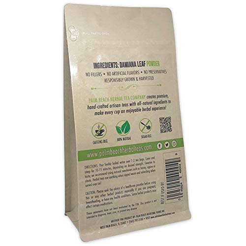 Damiana Leaf Tea - Pure Herbal Tea Series By Palm Beach Herbal T