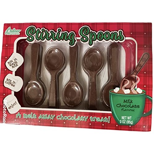 Chocolate Stirring Spoons Milk Chocolate Covered