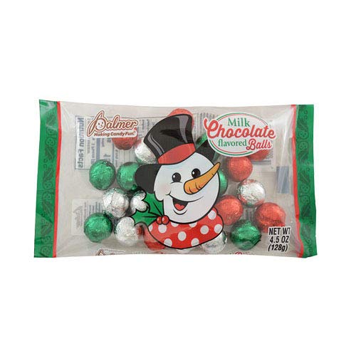 Palmer 1 Bag Holiday Milk Chocolate Flavored Balls - Holiday C