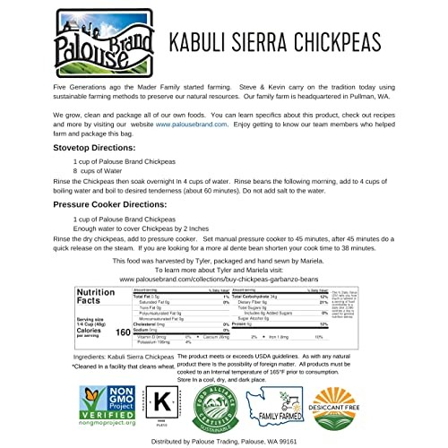 Chickpeas | 25 LBS | Emergency Food Storage Bucket | Non-GMO | G...