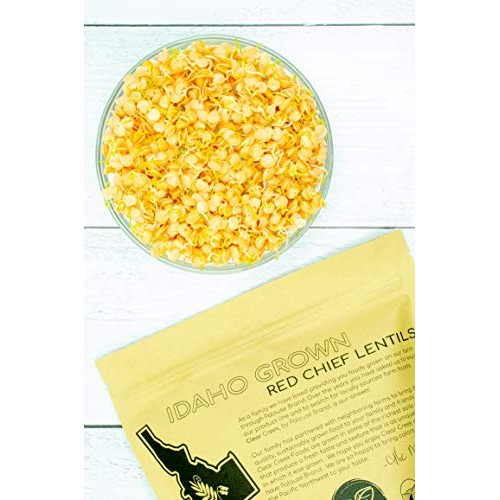 Grown In Idaho Red Lentils • Non-Gmo • 4 Lb Resealable Bag • Red