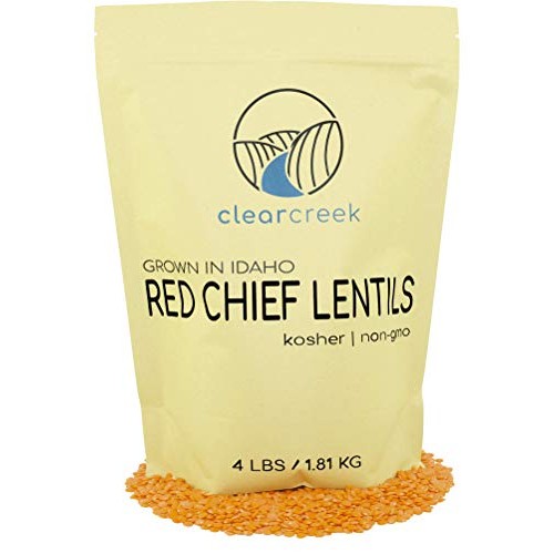 Grown In Idaho Red Lentils • Non-Gmo • 4 Lb Resealable Bag • Red