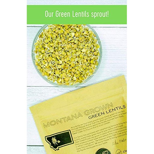 Grown In Montana Green Lentils • 4 Lb Resealable Bag • Non-Gmo •