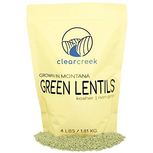 Grown In Montana Green Lentils • 4 Lb Resealable Bag • Non-Gmo •