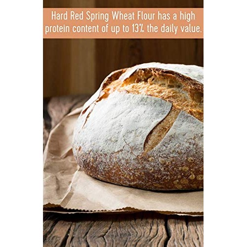 Hard Red Spring Wheat Flour • Non-Gmo Project Verified • 9 Lbs •